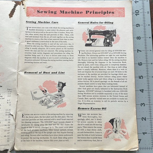 Vintage Singer Sewing Skills Reference Book (booklet copyright 1955) - Picture 5 of 14